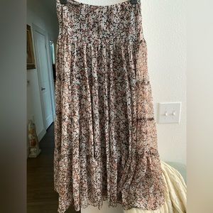 Lauren Ralph Lauren Tiered Maxi Skirt Small